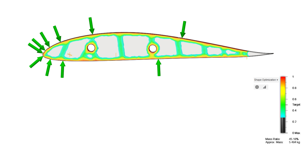 Figure 2: Fusion360 Airfoil design after optimization